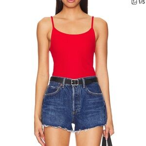 DONNI ribbed spaghetti strap tank top